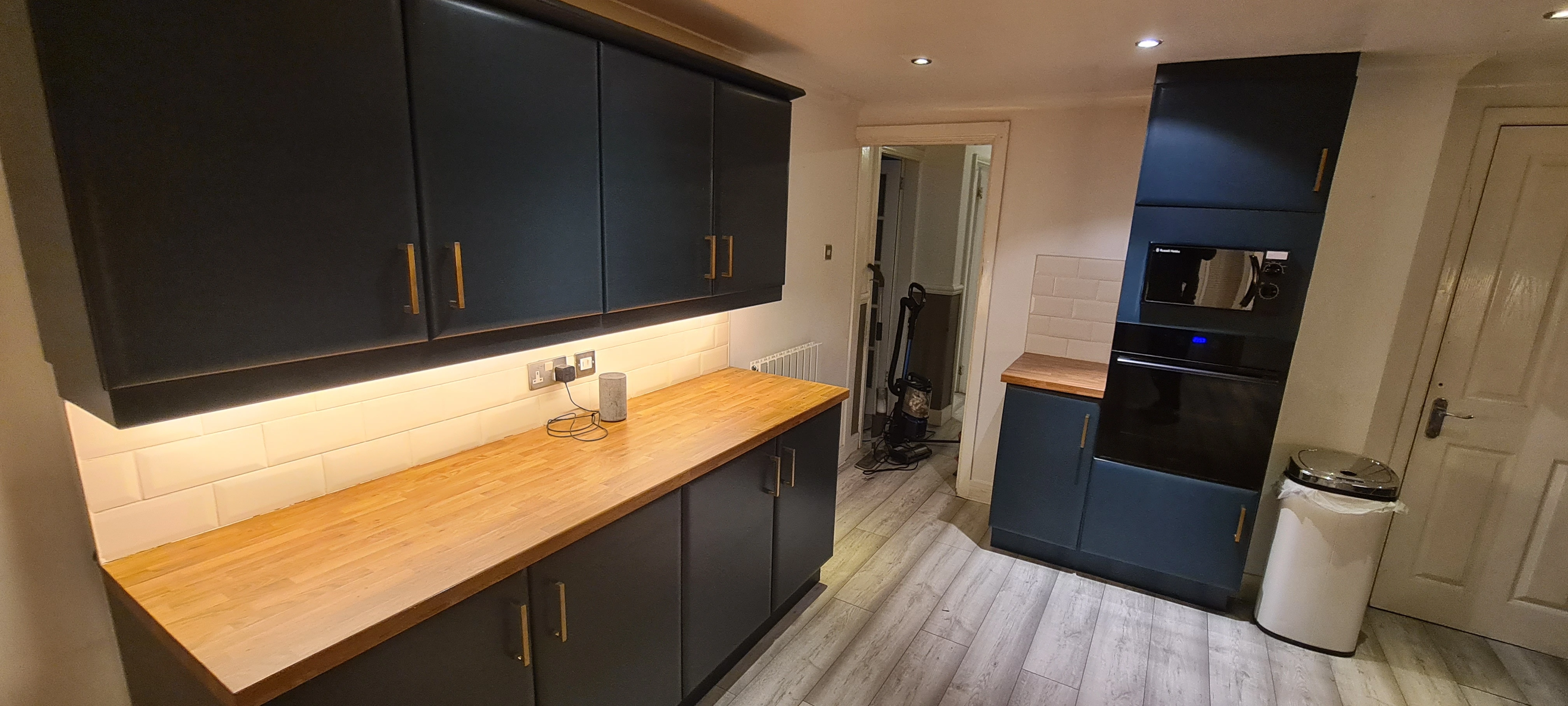 Example two showing new kitchen colour