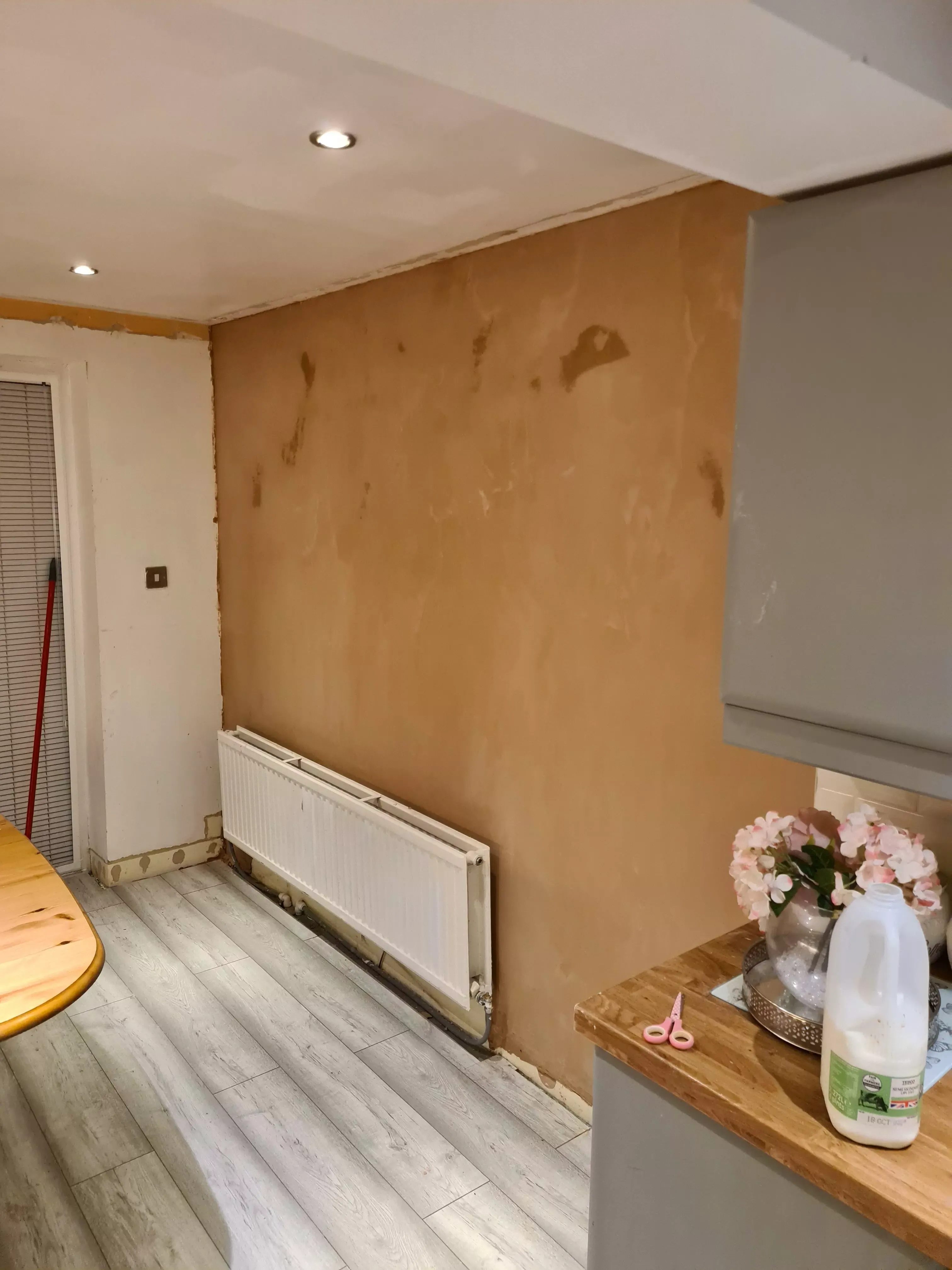 Example of plastering